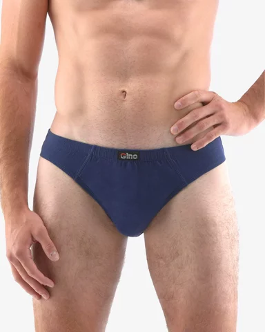 Pánské slipy s úzkým bokem GINO 70047P lékořice XL/XXL