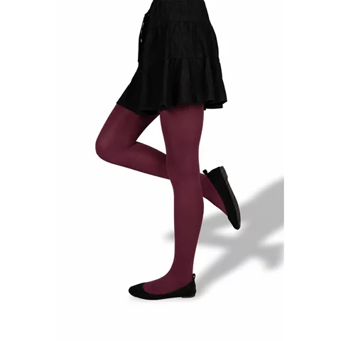 Punčochové kalhoty dívčí GIRL MICRO tights 50 DEN BEET RED