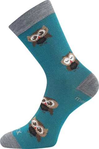 Dětské ponožky VoXX SOVIK modro zelená 20-24 (14-16)
