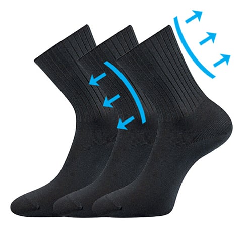 Zdravotní ponožky DIARTEN tmavě šedá 41-42 (27-28)