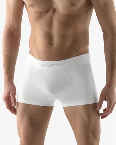 Pánské boxerky s kratší nohavičkou GINO 53004P bílá S/M