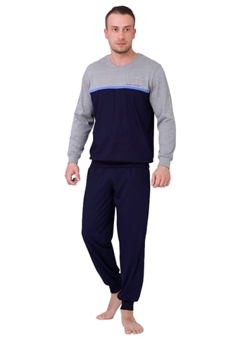 Pánské pyžamo Kasjan 360 HOTBERG modrá tmavá M