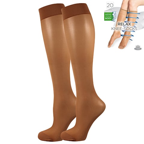 Punčochové podkolenky RELAX knee-socks 20 DEN opal uni