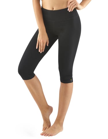 Dámské capri legíny sportovní GINA 95036P černá L/XL