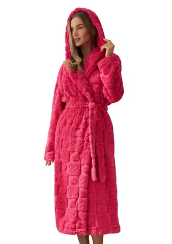 Dámský župan Valentine long raspberry L&L