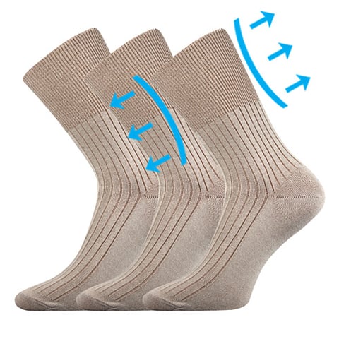 Zdravotní ponožky béžová 38-39 (25-26)