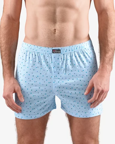 Pánské volné trenky GINO 75202P sv. tyrkysová šedá L/XL