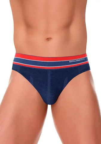 Pánské slipy Active Wool BE10110 BRUBECK modrá tmavá XL