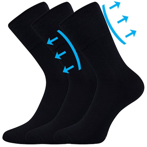 Zdravotní ponožky FINEGO tmavě modrá 35-38 (23-25)