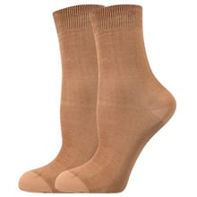 Dámské punčochové ponožky COTTON socks 60 DEN beige