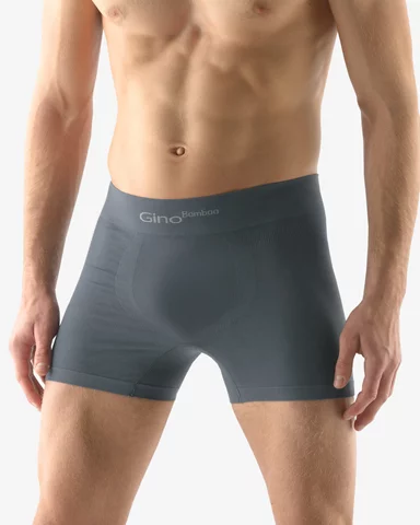 Pánské boxerky s delší nohavičkou GINO 54004P tm. šedá XL/XXL