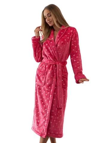 Dámský župan Cora long raspberry L&L