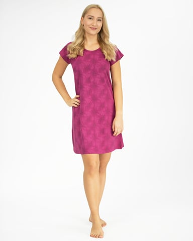 Dámská noční košilka krátký rukáv GINA 19130P