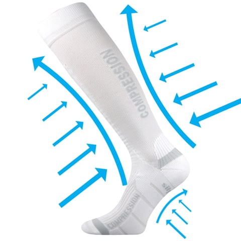 Kompresivní podkolenky VoXX SIGNAL bílá