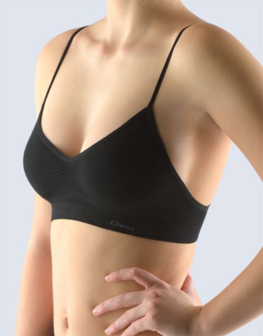 Dámský top s úzkými ramínky GINA 07001P černá S/M Dámský top s úzkými ramínky GINA 07001P černá S/M