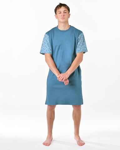 Pánská noční košile krátký rukáv GINO 79202P