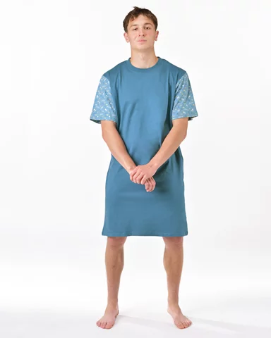 Pánská noční košile krátký rukáv GINO 79202P