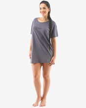 Dámská noční košile maxitriko  krátký rukáv GINA 19118P