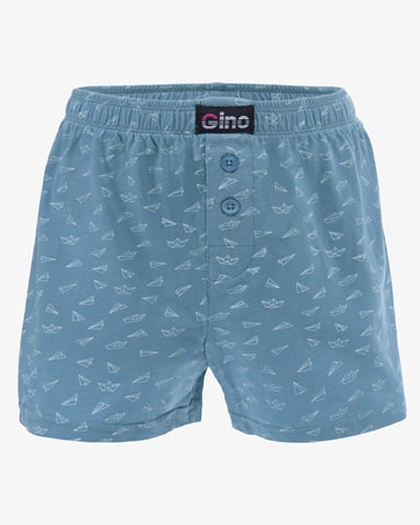 Chlapecké volné trenky GINO 65016P kouřová bílá