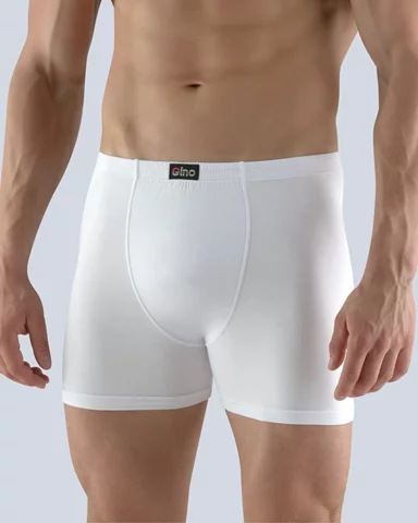 Pánské boxerky s delší nohavičkou GINA 74090P bílá XXL/3XL