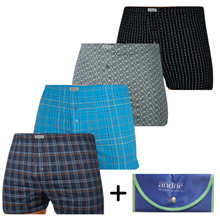 AKCE 4 PACK pánské trenky ANDRIE + taška zdarma