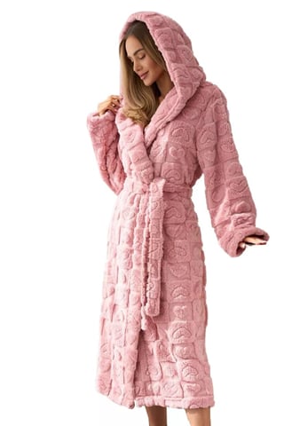 Dámský župan Valentine long pink L&L