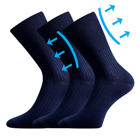 Zdravotní ponožky tmavě modrá 38-39 (25-26)