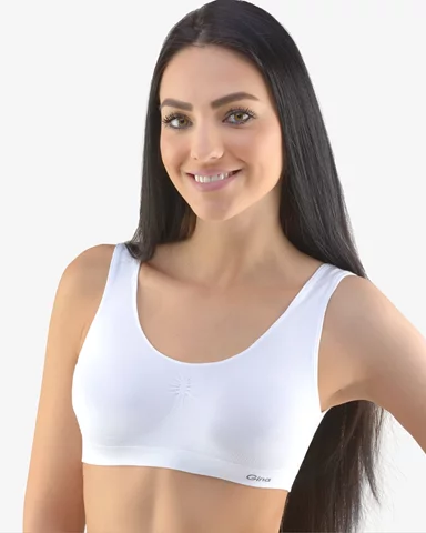 Dámská podprsenka se širokými ramínky GINA 07005P bílá S/M