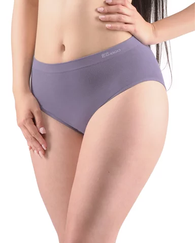 Dámské kalhotky klasické GINA Bamboo 01002P kouřová bílá XL/XXL