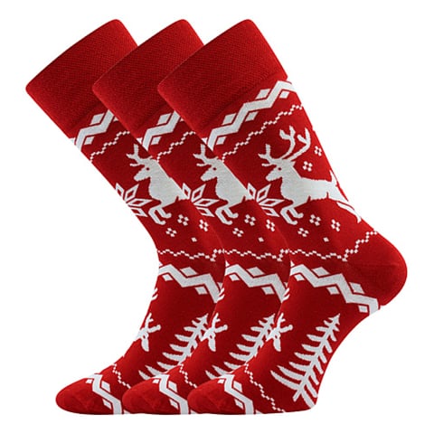 Společenské ponožky Lonka TWIDOR vánoce 43-46 (29-31)