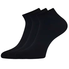 Ponožky krátké bambusové EKOS 3pár ČERNÉ