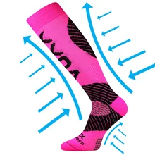 Kompresivní podkolenky VoXX PROTECT neon růžová
