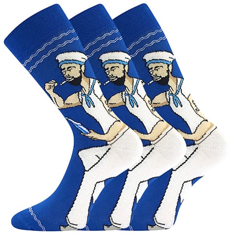 Ponožky LONKA WOODOO sólo vzor 30 / námořník 39-42 (26-28)