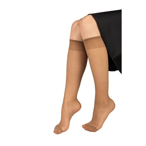 Punčochové podkolenky NYLON KNEE SOCKS  2 páry daino