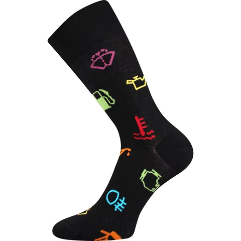 Společenské ponožky Lonka TWIDOR kontrolky