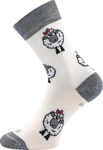 Dámské ponožky VoXX VLŇENKA bílá 35-38 (23-25)