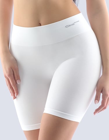 Dámské boxerky s vysokým bokem GINA 03017P bílá S/M Dámské boxerky s vysokým bokem GINA 03017P bílá S/M