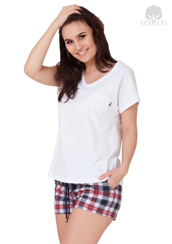 Levně Dámské pyžamo Emma 620 M-MAX bílá L