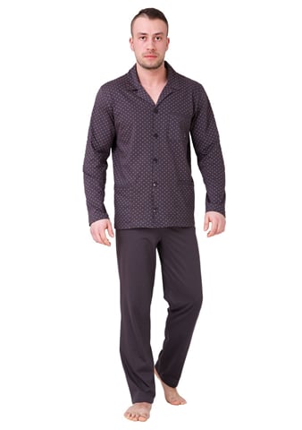 Pánské pyžamo Roger 576 HOTBERG braz (hnědá) L
