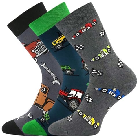 Dětské froté ponožky SIBIŘ 08 s obrázky mix kluk