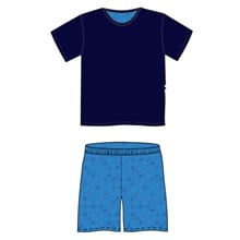 Pyžamo s krátkým rukávem VENTOR s decentním vzorem B-02