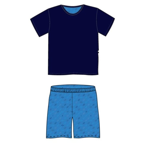 Pyžamo s krátkým rukávem VENTOR s decentním vzorem B-02