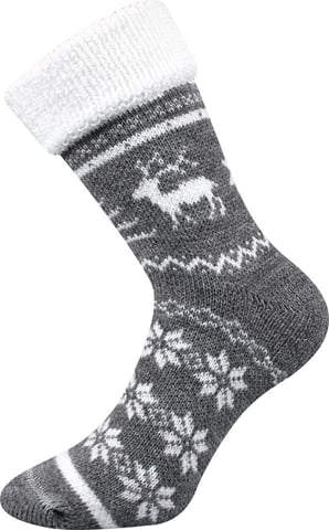 Ponožky Boma Norway šedá melé 39-42 (26-28)