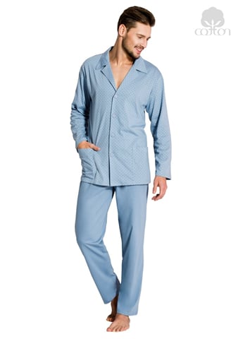 Pánské pyžamo 265 REGINA modrá světlá 3XL