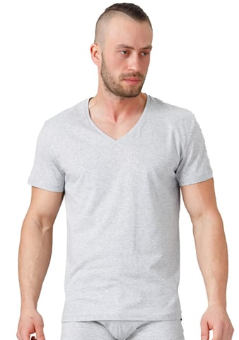 Pánské tričko 178 HOTBERG šedá melír XL