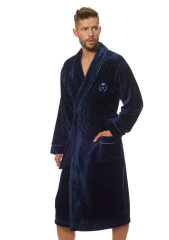 Pánský župan Luca dark blue L&L