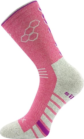 Ponožky VoXX VIRGO tmavě růžová melé 35-38 (23-25)