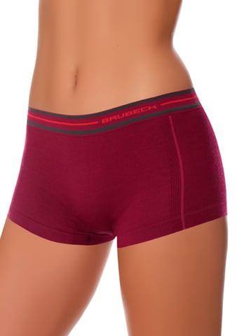 Dámské boxerky Active Wool BX10860 BRUBECK vínová XL