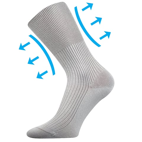 Zdravotní ponožky ZDRAVAN světle šedá 35-37 (23-24)