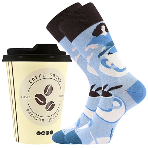 Ponožky Lonka COFFE socks vzor 7 38-41 (25-27)